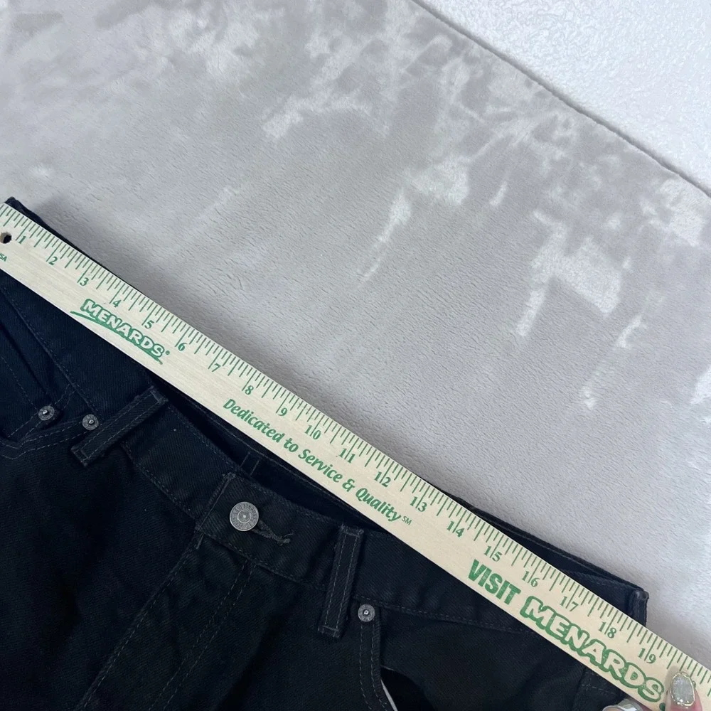 Levis 505 Jeans Mens 40x32 Black Denim Straight Leg Workwear Americana Classic